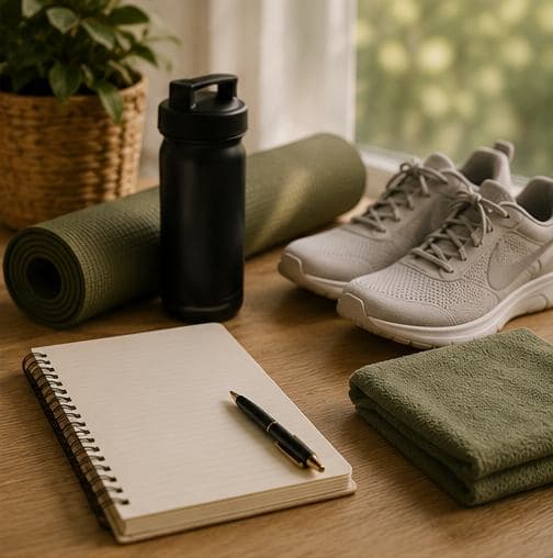 Budget notebook and calculator representing everyday spending habits
